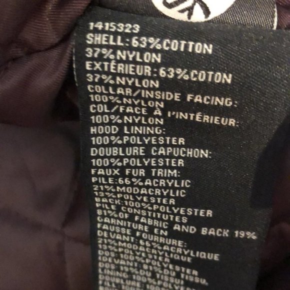 1 Madison Expedition Winter Jacket Faux Fur Hood, Burgundy - Picture 4 of 11